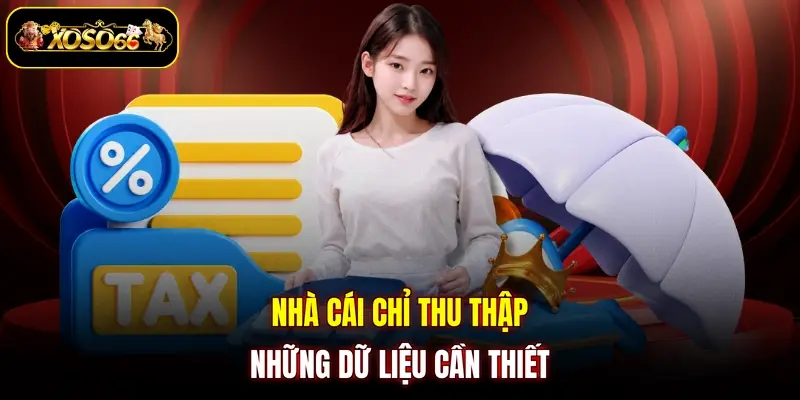 Nhà cái chỉ thu thập những dữ liệu cần thiết